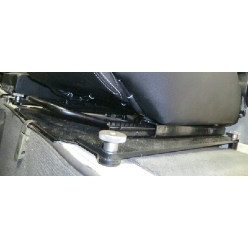 Kit Guide Scorrevoli Per Sedili Auto MIAUTO – Binari Regolabili Con Leva, Adattabili Universali (36 Cm) Per Montaggio Sedile Conducente, Colore Nero - 3